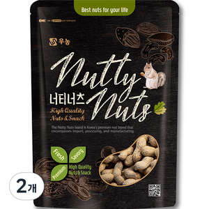 우농 볶음피땅콩, 500g, 2개