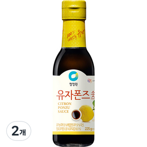 청정원 선생 유자폰즈소스, 2개, 225g