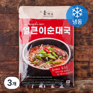 홍반장 얼큰이 순대국 (냉동), 600g, 3개