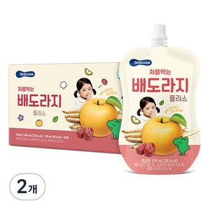 베베쿡 처음먹는 배도라지 플러스 주스 20p, 혼합맛(배/도라지), 2개, 2.4L