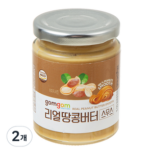 곰곰 리얼 땅콩버터 스무스, 230g, 2개