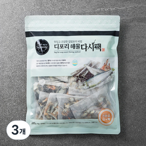 해통령 디포리 해물 다시팩, 320g, 3개