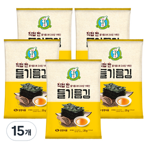 지도표성경 직접 짠 들기름김, 20g, 15개