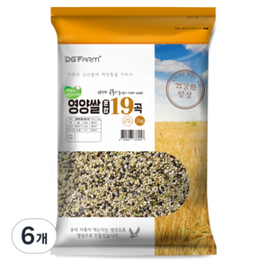 영양만점 찰진혼합 19곡, 2kg, 6개