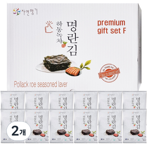 하동녹차 명란김 전장 선물세트 12p, 360g, 2개