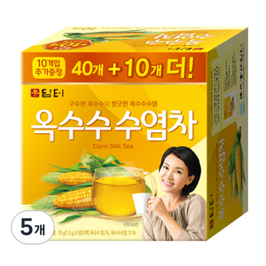 담터 옥수수 수염차, 1.5g, 50개입, 5박스