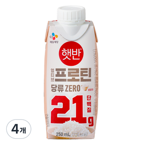 얼티브 프로틴 쌀밥맛, 250ml, 4개