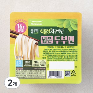 풀무원 식물성지구식단 두부면 넓은면, 100g, 2개