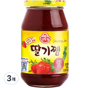 오뚜기 딸기쨈, 500g, 3개