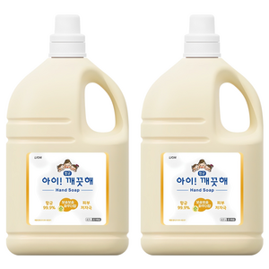 아이깨끗해 향균 폼 핸드솝 보송보송 파우더향 순, 4.5L, 2개