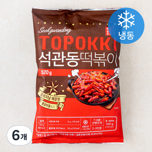 석관동떡볶이 오리지날맛 (냉동), 520g, 6개