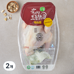 다향오리 우리땅 토종닭 백숙용 (냉장), 2개, 1.05kg