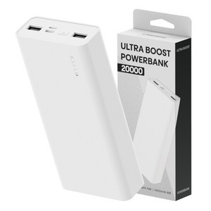 일리온 울트라부스트 고속충전 대용량 보조배터리 20000mAh 멀티단자, 화이트, SPE-PA20CPQ