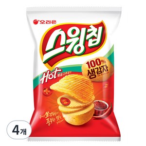 오리온 스윙칩 볶음고추장맛, 110g, 4개