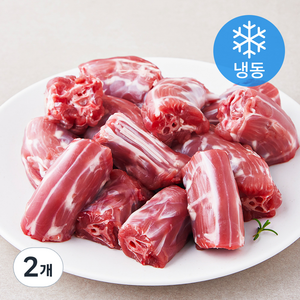 주원산오리 무항생제 인증 오리목뼈 (냉동), 500g, 2개