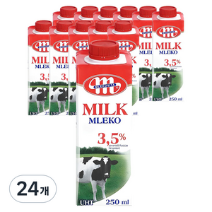 믈레코비타 3.5% 멸균우유, 250ml, 24개