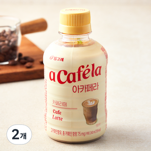 빙그레 아카페라 카페라떼, 240ml, 2개