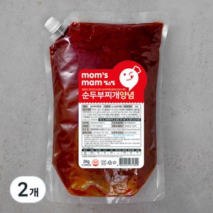 맘스맘 순두부찌개양념, 2kg, 2개