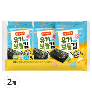 아이배냇 유기 보들김 멀티 9p, 김맛, 36g, 2개