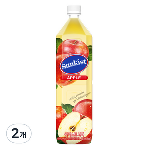 썬키스트 사과주스, 1.5L, 2개