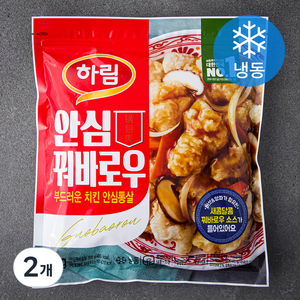 하림 안심 꿔바로우 + 소스 (냉동), 450g, 2개