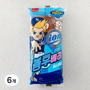 삼립 KBO 라이온즈 블루베리 패스츄리, 100g, 6개, 1개입