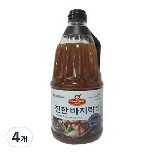 쉐프원 진한 바지락 육수소스, 2kg, 4개