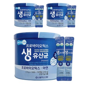 락토온 프로바이오틱스 생유산균, 250g, 3개