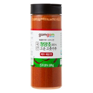 국산 청양초100% 고운 고춧가루 매우매운맛 (상온), 120g, 1개