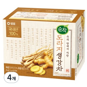 순작 도라지 생강차, 0.7g, 40개입, 4개