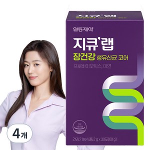 지큐랩 장건강 생유산균 코어, 30회분, 4개