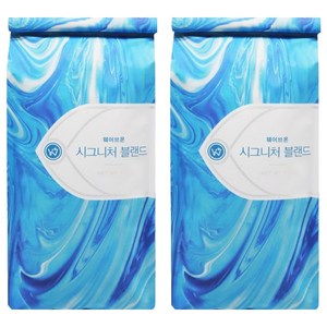 웨이브온커피 시그니처 블랜드 커피, 홀빈(분쇄안함), 1kg, 2개