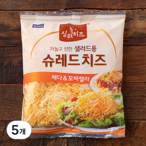 상하치즈 샐러드용 슈레드 치즈, 210g, 5개