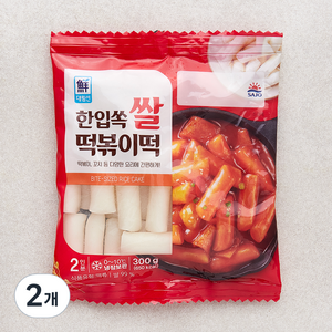 대림선 한입쏙 쌀 떡볶이떡, 300g, 2개