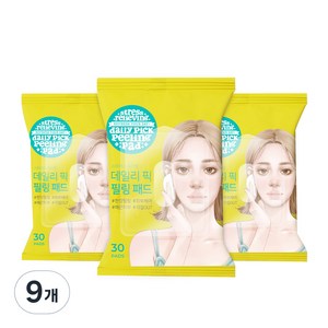 아리얼 데일리 픽 각질 필링패드, 30개입, 9개