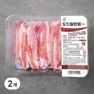 도드람한돈 항정살 구이용 1등급 (냉장), 500g, 2개