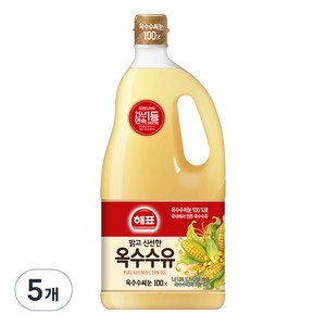 해표 옥수수유, 1.8L, 5개