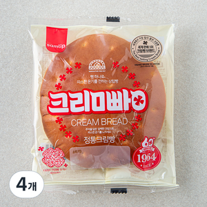 삼립 정통 크림빵, 75g, 4개