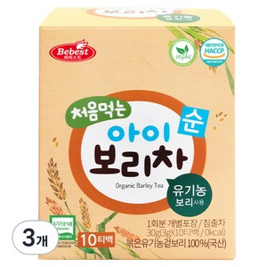 베베스트 처음 먹는 아이 보리차, 30g, 10개입, 3개