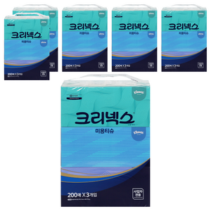 유한킴벌리 크리넥스 미용티슈 콤비, 200매, 18개