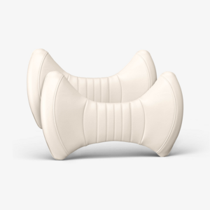 아임반 자동차 리본 허리쿠션 3세대, 바닐라베이지, 2개
