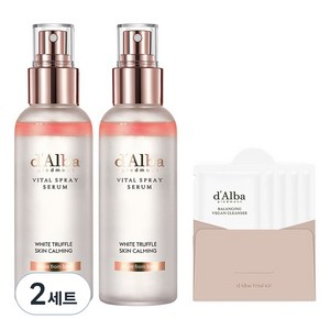 달바 화이트 트러플 바이탈 스프레이 세럼 100ml x 2p + 약산성 젤클 15ml 세트, 2세트