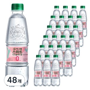 씨그램 스위트 피치블랙티향, 350ml, 48개