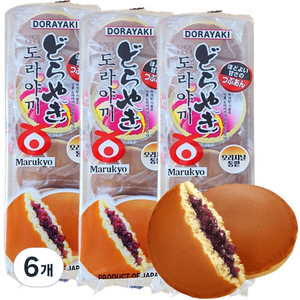 도라야끼 쯔부앙 통단팥 5p, 275g, 6개