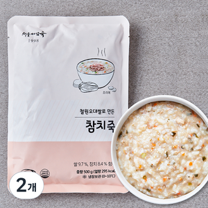 서울마님죽 참치죽, 500g, 2개