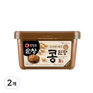 청정원 구수한 메주 콩된장, 900g, 2개