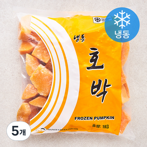 글로벌냉동식품 호박 (냉동), 1kg, 5개