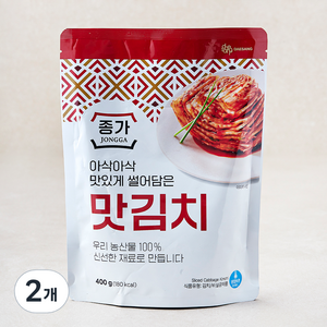 종가 맛김치, 400g, 2개