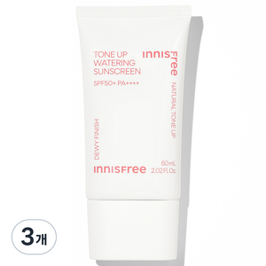 이니스프리 톤업 워터링 선스크린 SPF50+ PA++++, 60ml, 3개