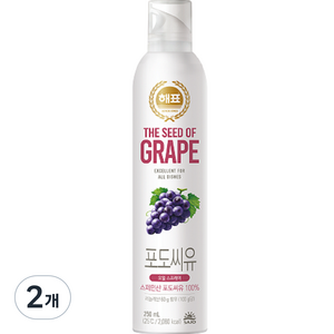 해표 포도씨유 오일스프레이, 250ml, 2개